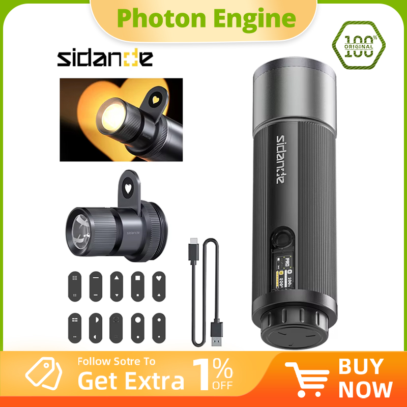 Photography Lighting Uk - SIDANDE 12W Flashlight PRO 3500-7000k RGB