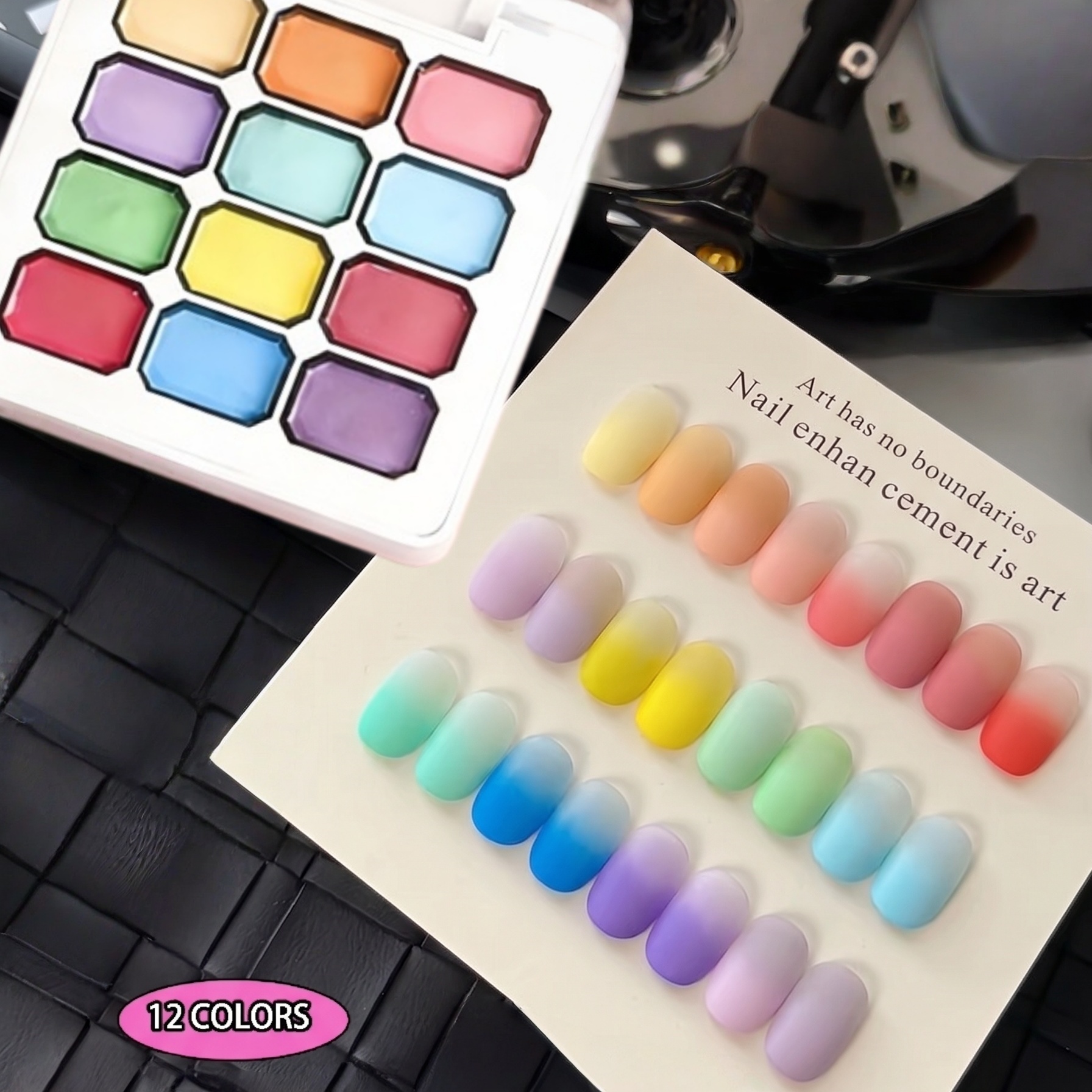 Photography Lighting Gel - 12-color Macaron Solid Gel Nail Polish,