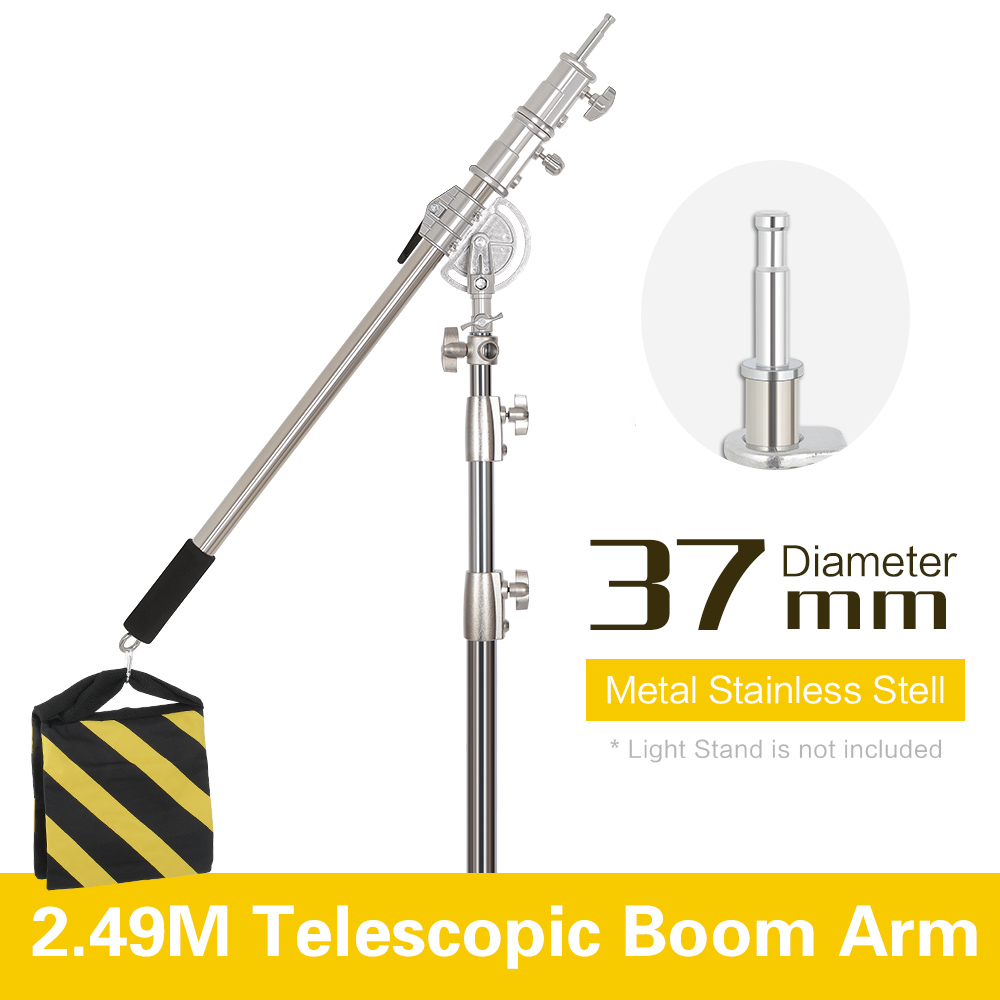Photography Lighting For Products - 2.49M Length Cross Arm Stainless Steel
