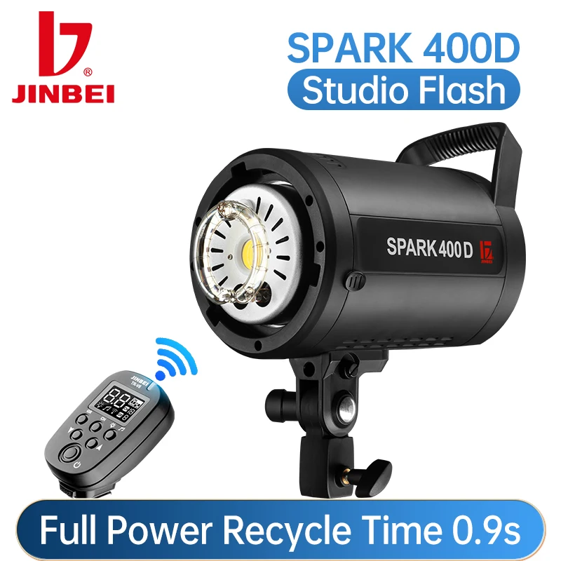 Photography Lighting For Clothing - JINBEI SPARK400D 400W Strobe Studio Flash