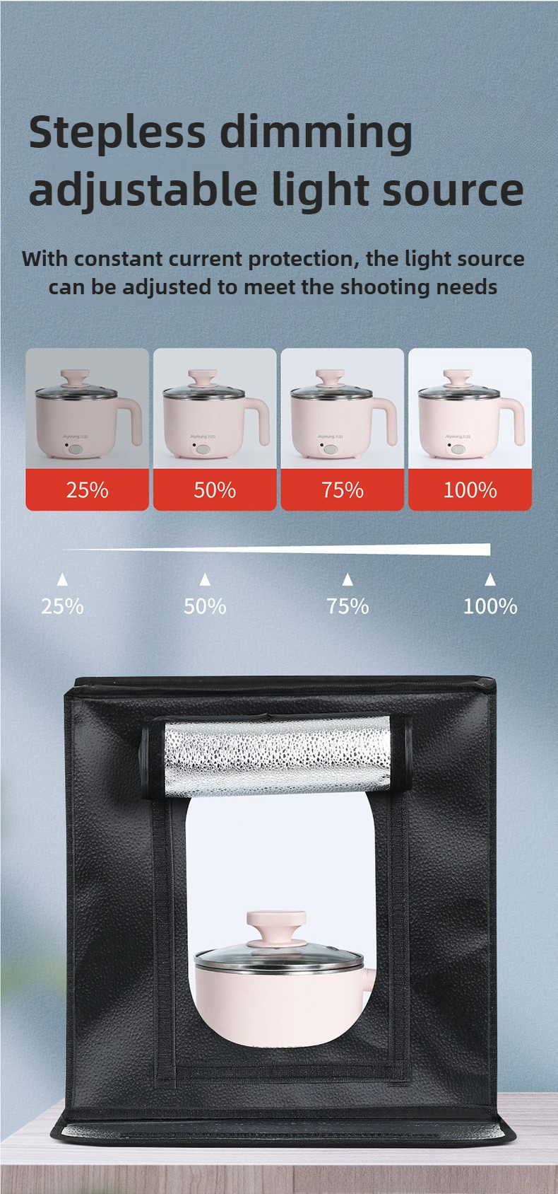 Photography Lighting Case - 40cm Photography LED Studio Lightbox Photo