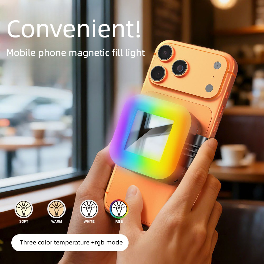 Photography Lighting Brands - Magnetic Selfie Light Echargeable LED Fill