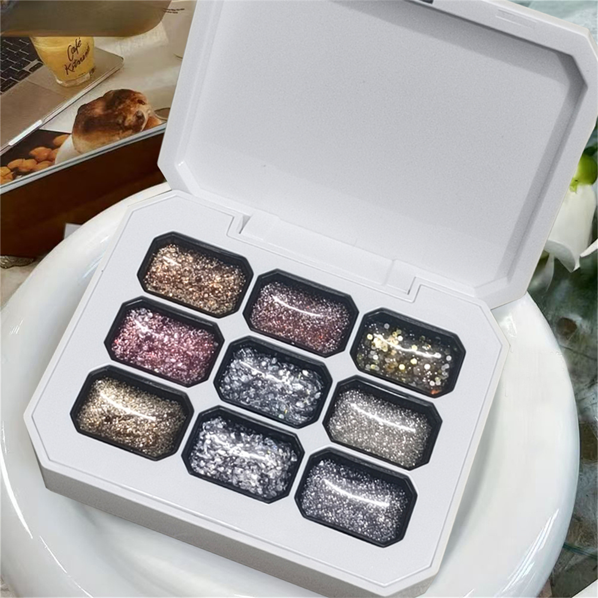 Photography Lighting Gel - 1pc 9 Colors Starburst Glitter Solid