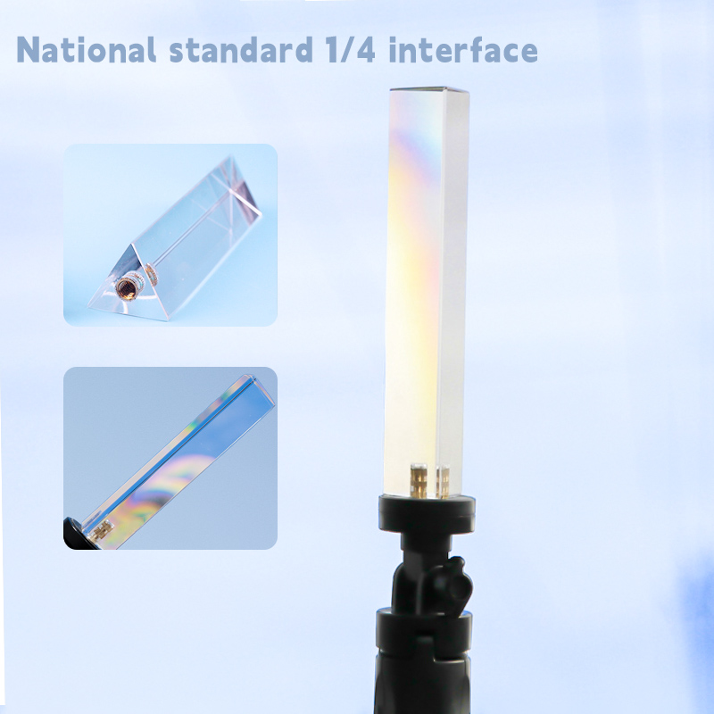 Photography Lighting Triangle - Crystal Glass Prism 30X30x130mm Rainbow Triangular
