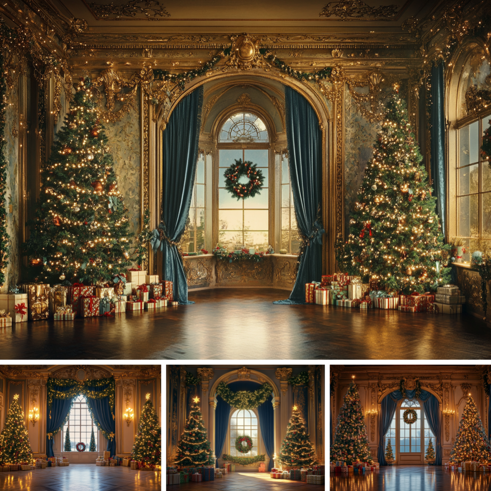 Portrait Photography With Lighting - Royal Golden Hall Arch Window Christmas