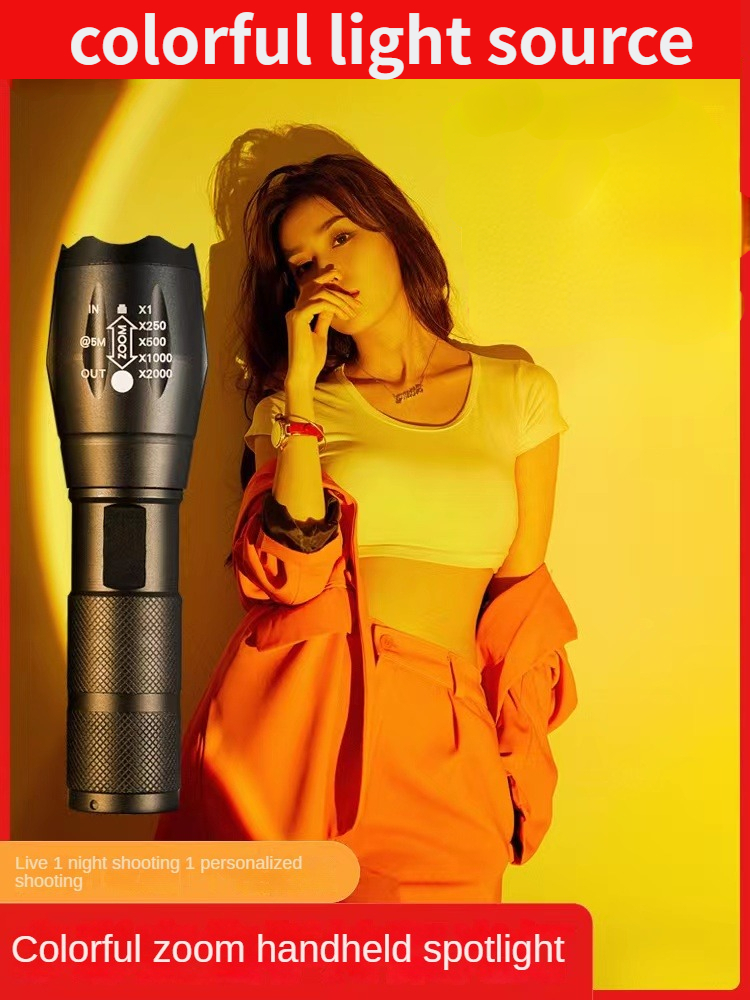 Portrait Photography With Lighting - LED photography flashlight rgb fill light
