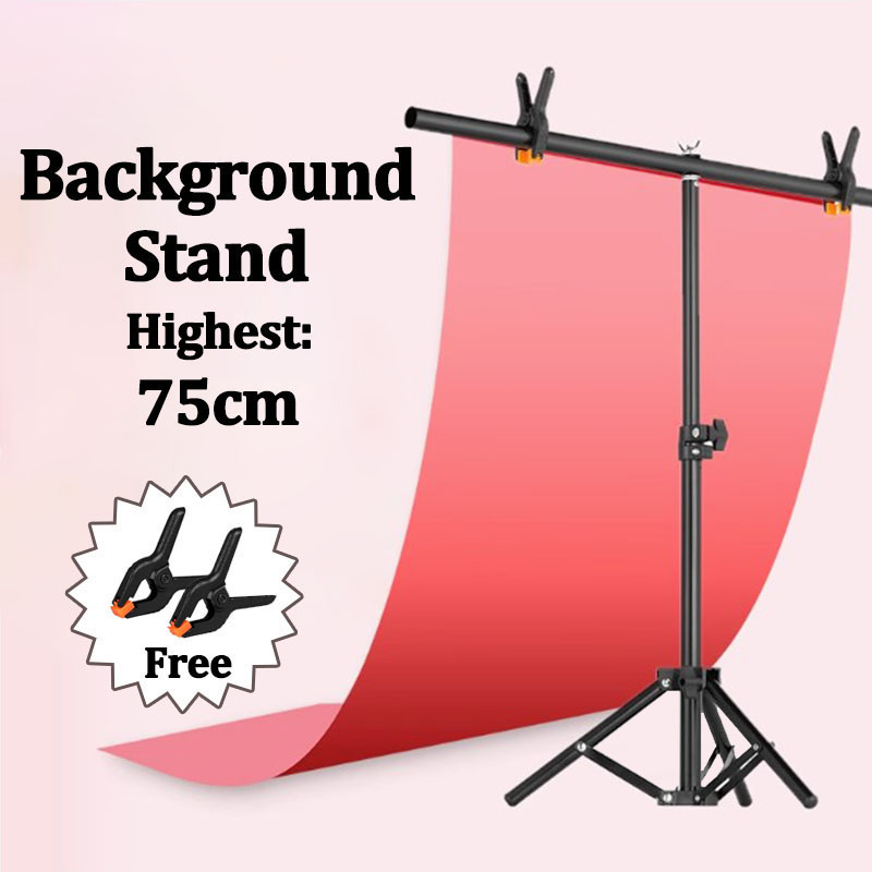 Photography Lighting And Backdrop - T-shaped Photography Backdrops Stand 19.6 Inches