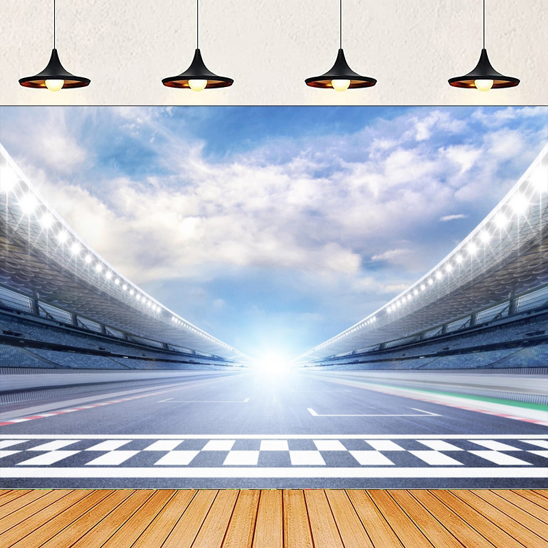 Photography Lighting And Backdrop - Racing Car Photography Backdrop Finish Line