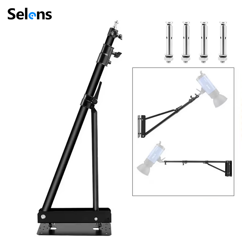 Photography Lighting Triangle - Selens 130cm Wall Mount Boom Arm