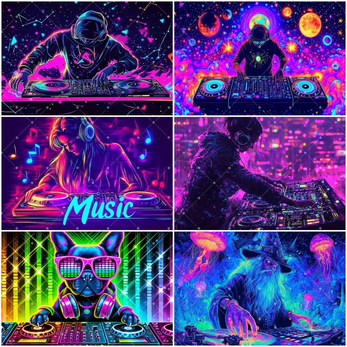 Photography Lighting For Products - Hip Hop Music DJ Party Decoration