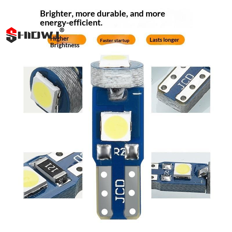 Interior Photography Lighting - 10Pcs T5 Led Bulb Canbus W3W