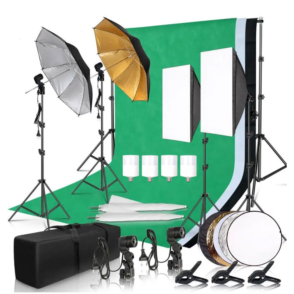 Photography Lighting And Backdrop Kits - Photography Photo Studio Softbox Lighting Kit