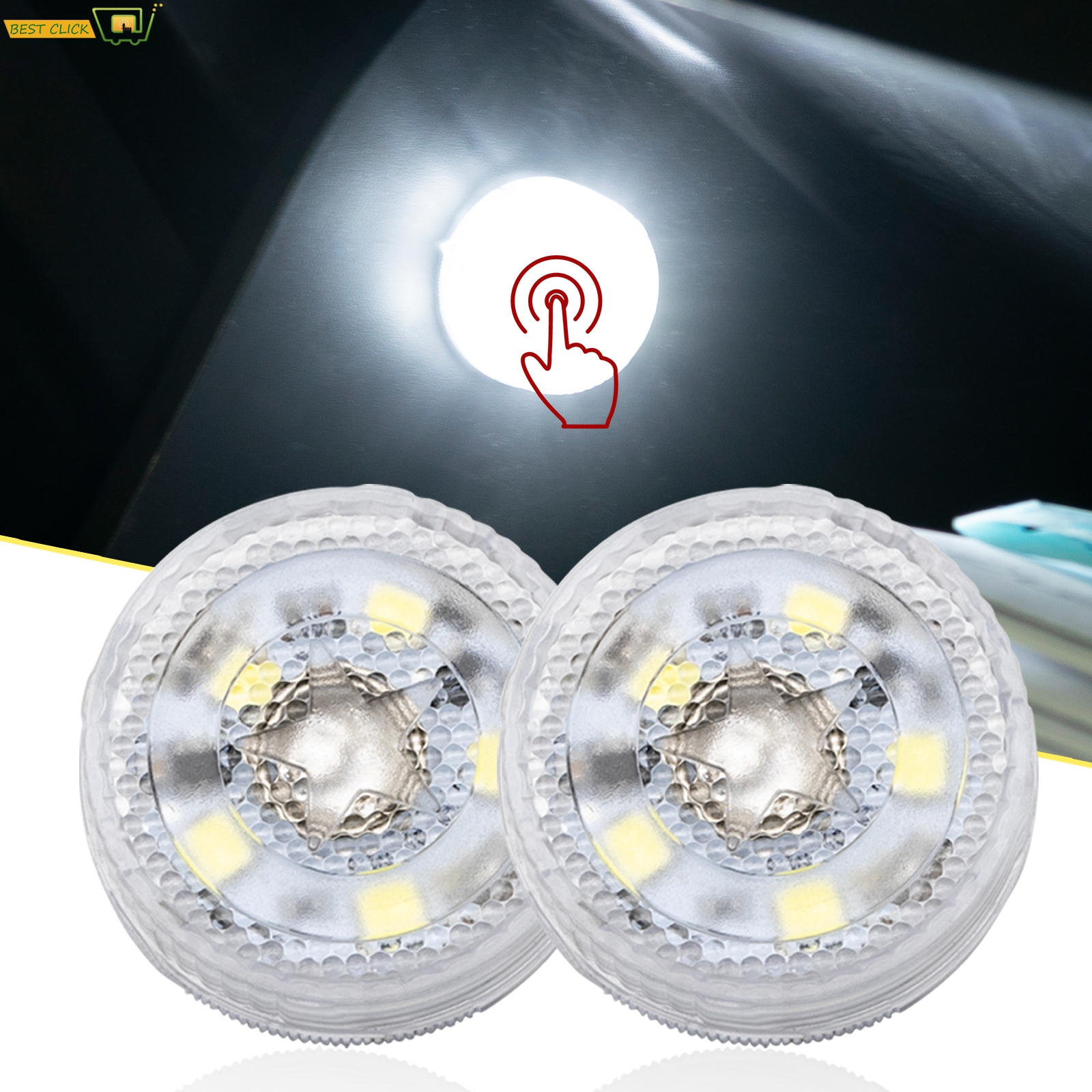 Interior Photography Lighting - 2x Portable Night Reading Roof Dome