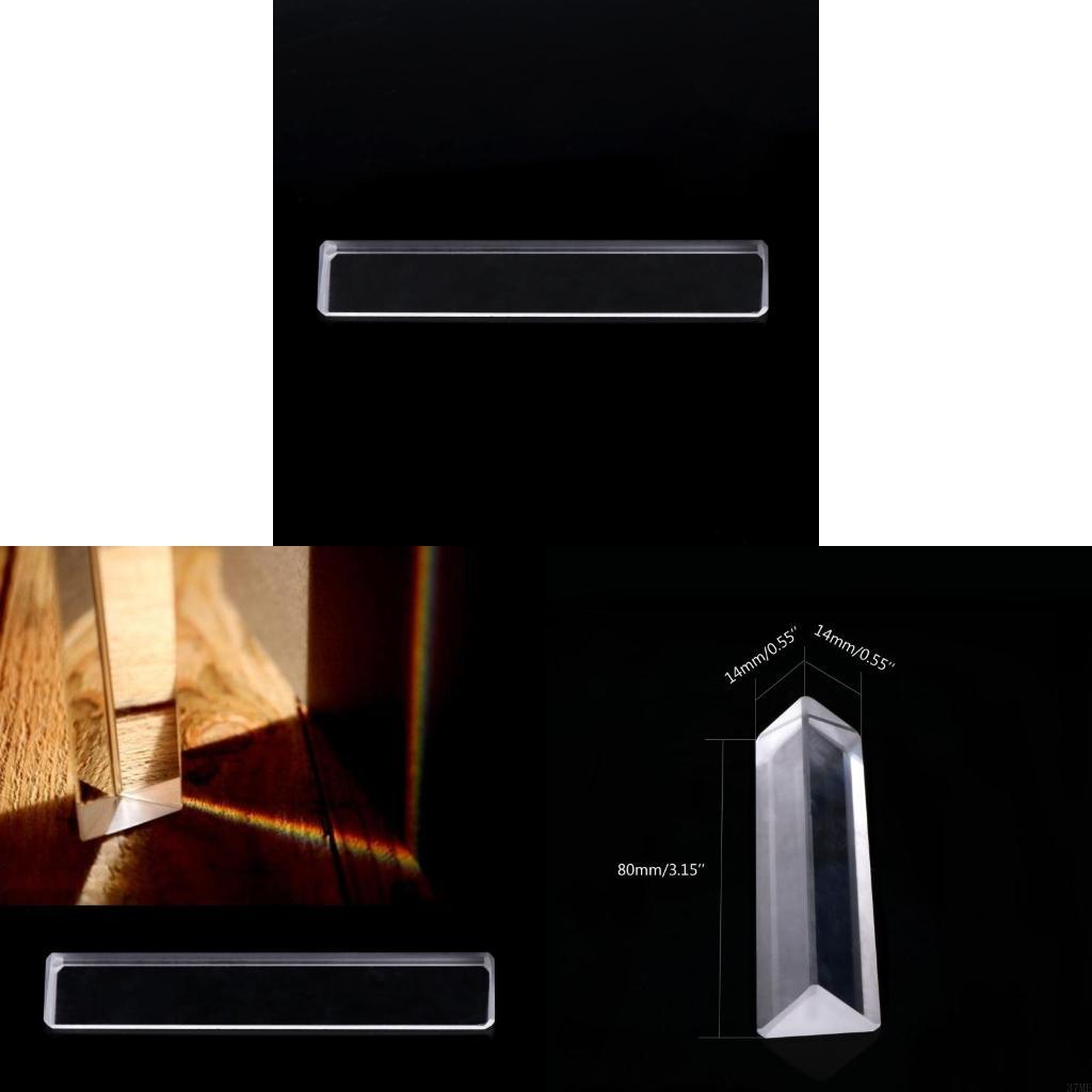 Photography Lighting Triangle - 37ME Optical Glass Crystal Triangular Prism