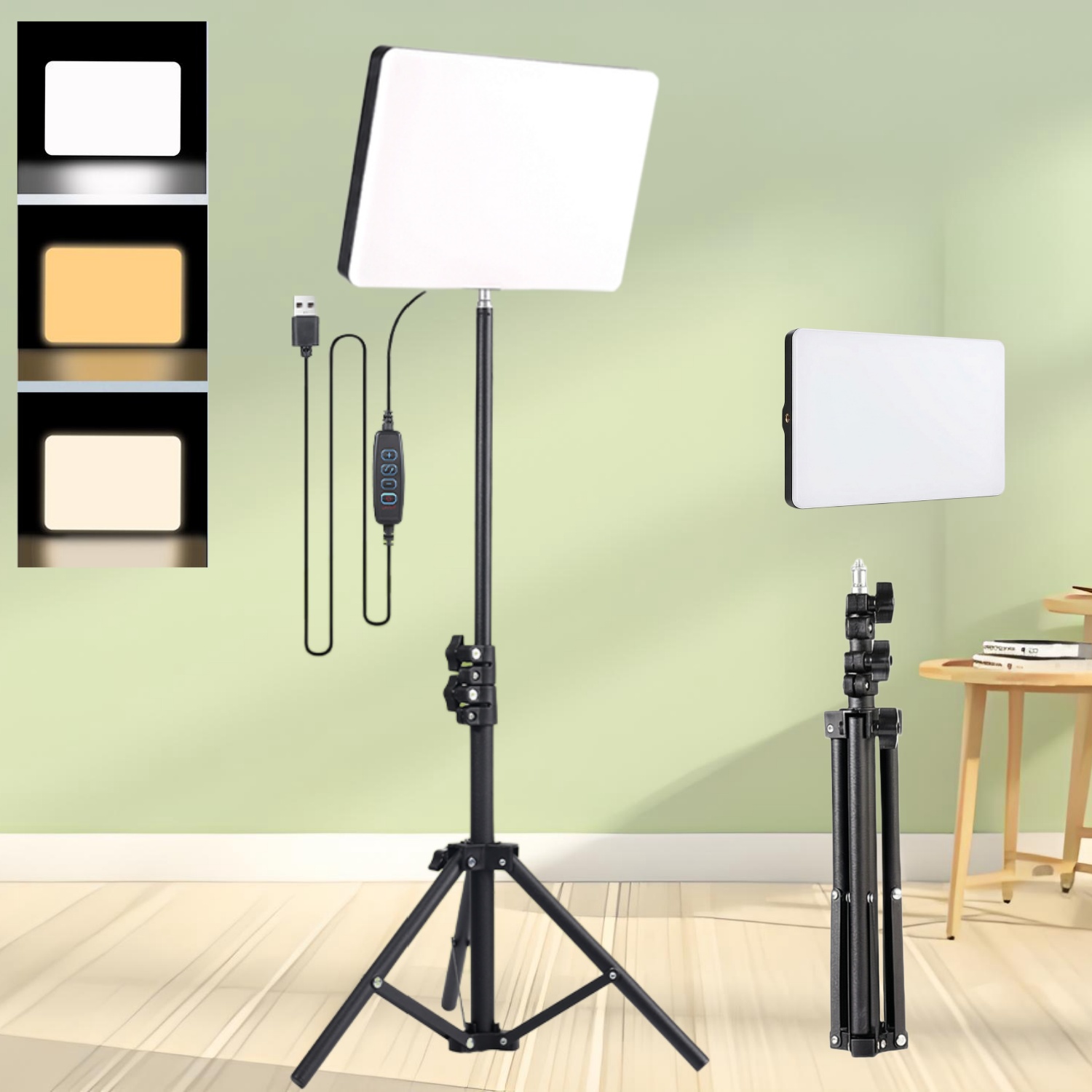 Portrait Photography With Lighting - Live Streaming Ring Light Set: 10-Inch