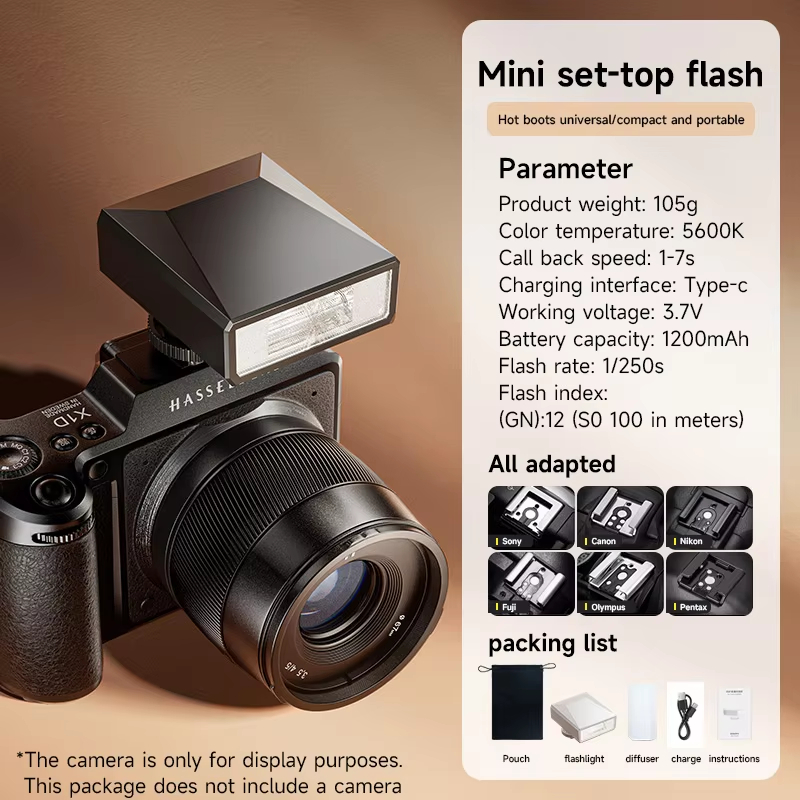 Vintage Photography Lighting - Vintage mini flash microsingle camera external