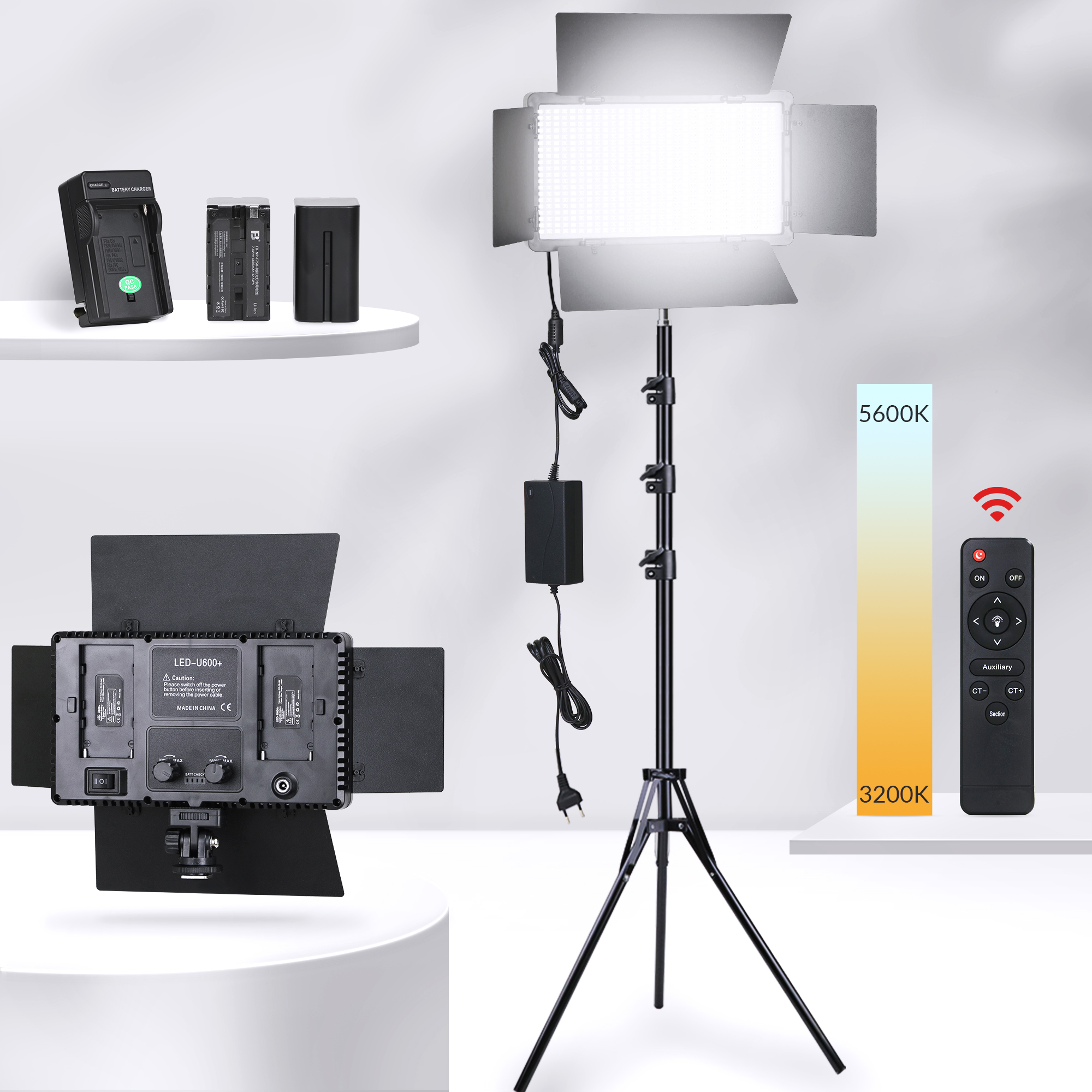 Photography Lighting Uk - 40W Led Video Light Panel 3300K-5600K