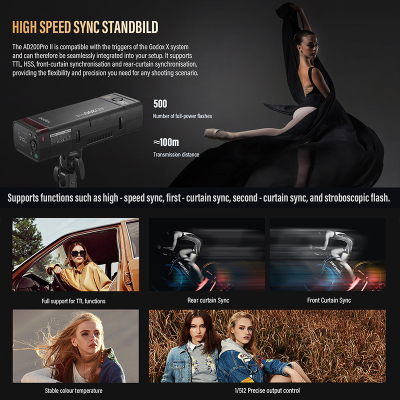 Godox AD200ProII  TTL 2.4G Wir - Photography Lighting Kit Godox 评论和价格