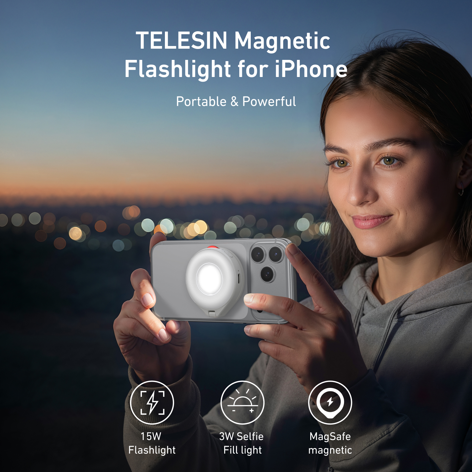 TELESIN Magnetic Flash light S - Photography Lighting Brands 评论和价格