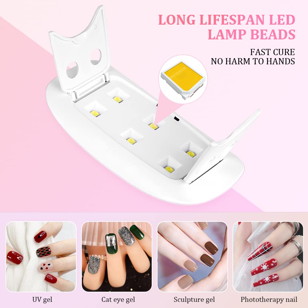 Portable 6 LED UV Nail Lamp 6W - Photography Lighting Gel 评论和价格