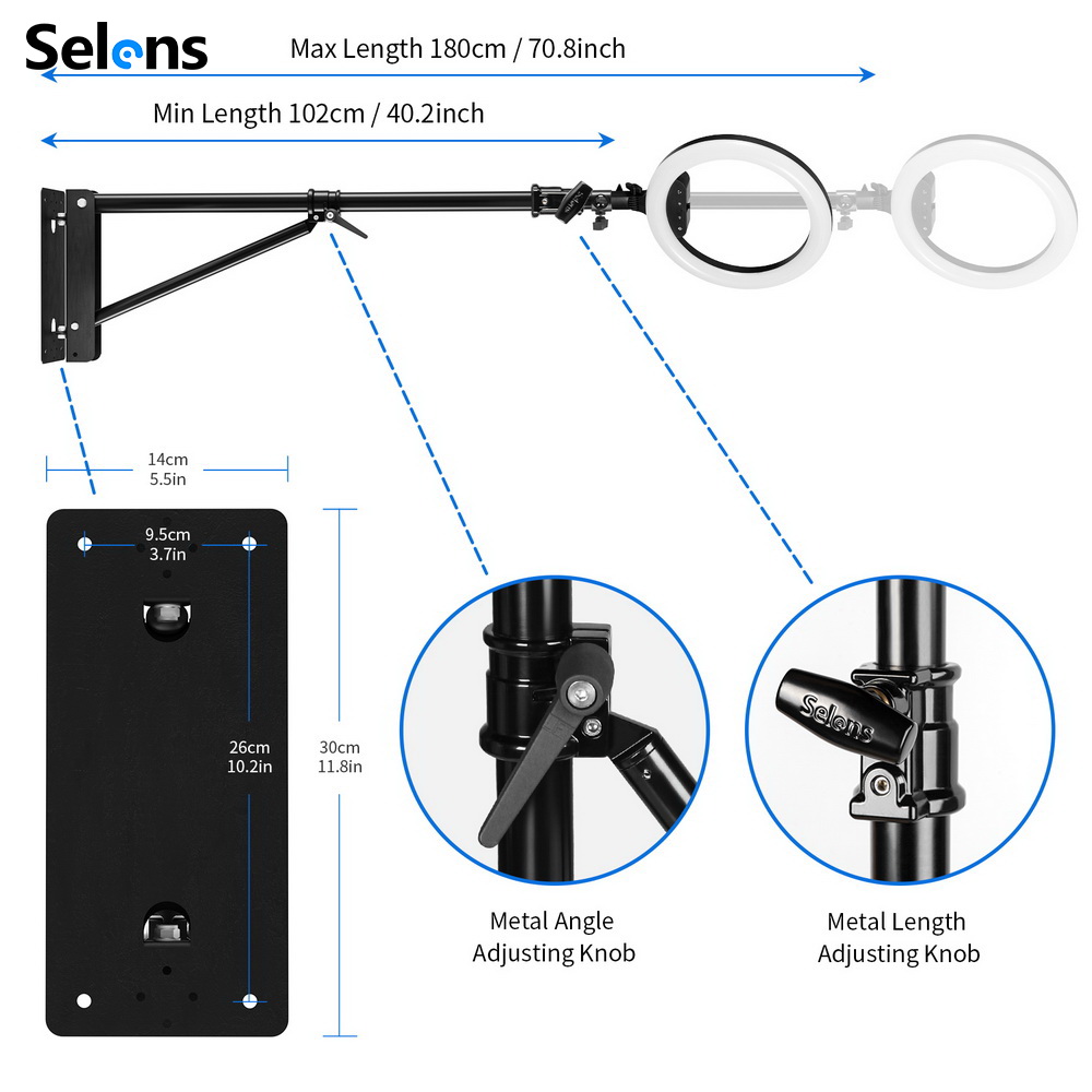 Meking Wall Camera Mount With  - Photography Lighting Triangle 评论和价格