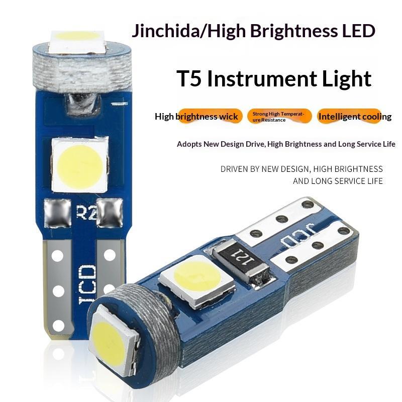10Pcs T5 Led Bulb Canbus W3W 7 - Interior Photography Lighting 评论和价格