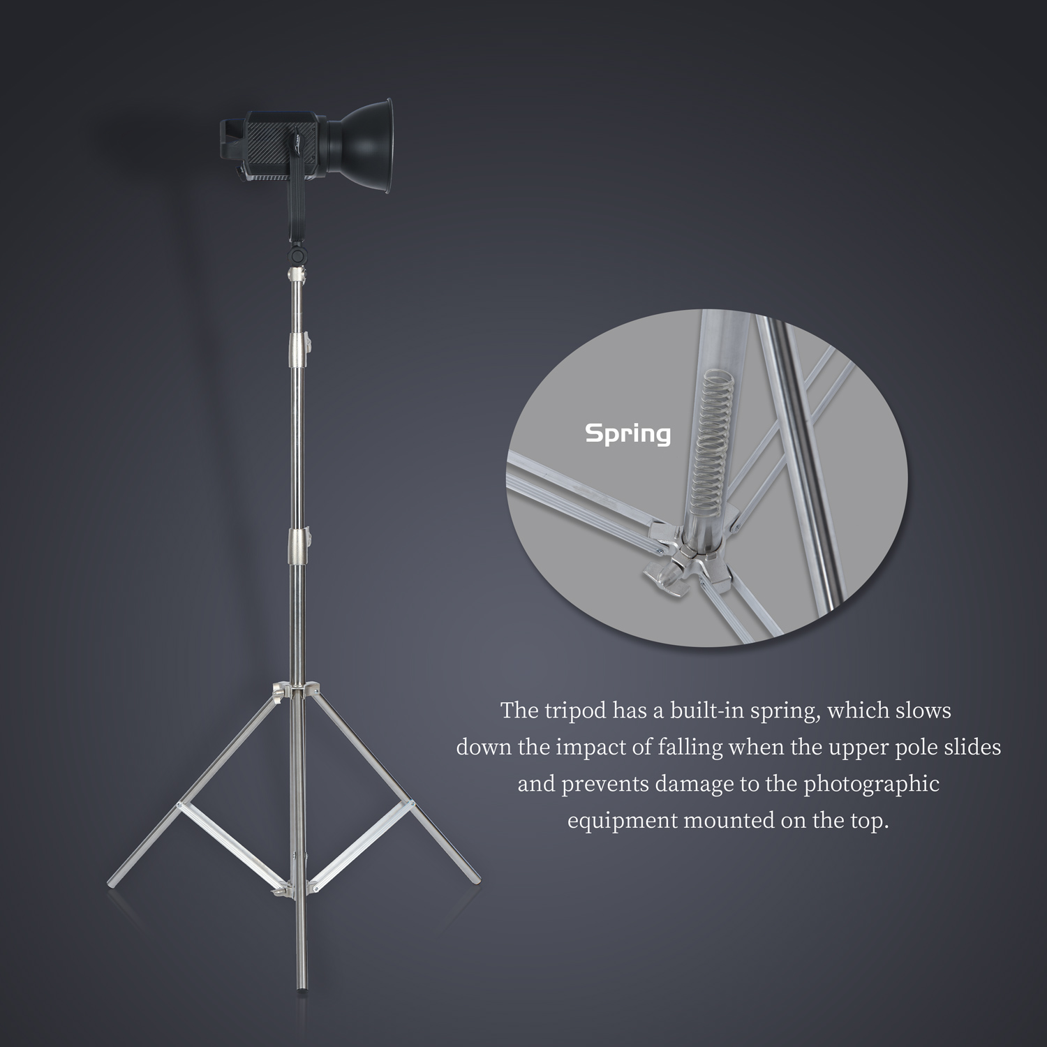 SH 2.8M Stainless Steel Light  - Photography Lighting Mount 评论和价格