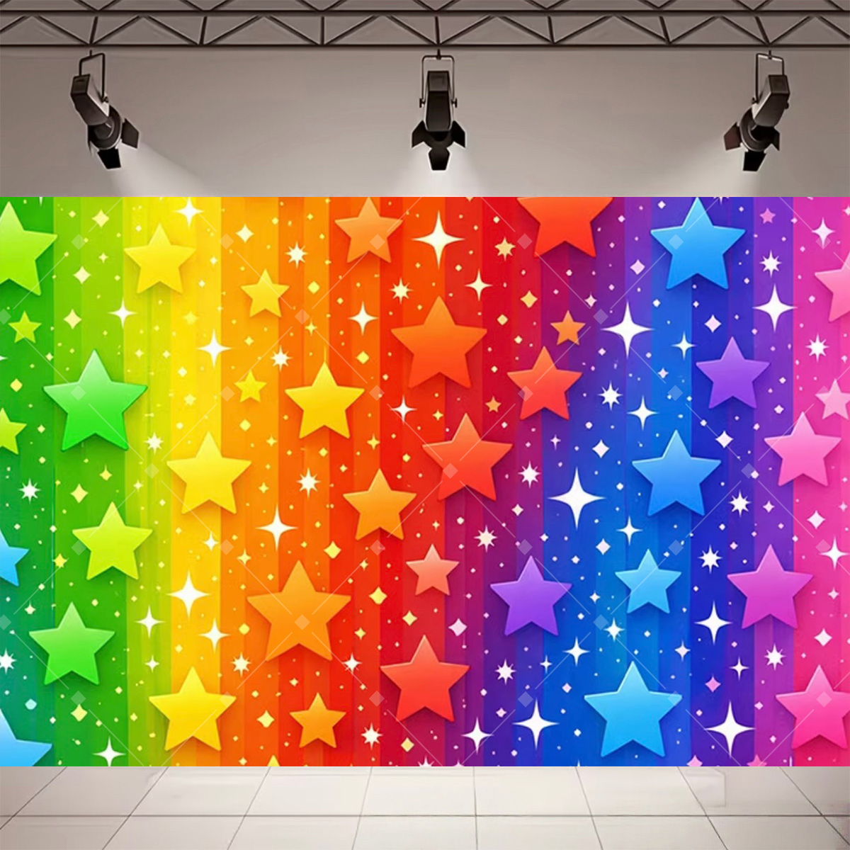 Colorful Rainbow Stage Light B - Photography Lighting And Backdrop 评论和价格