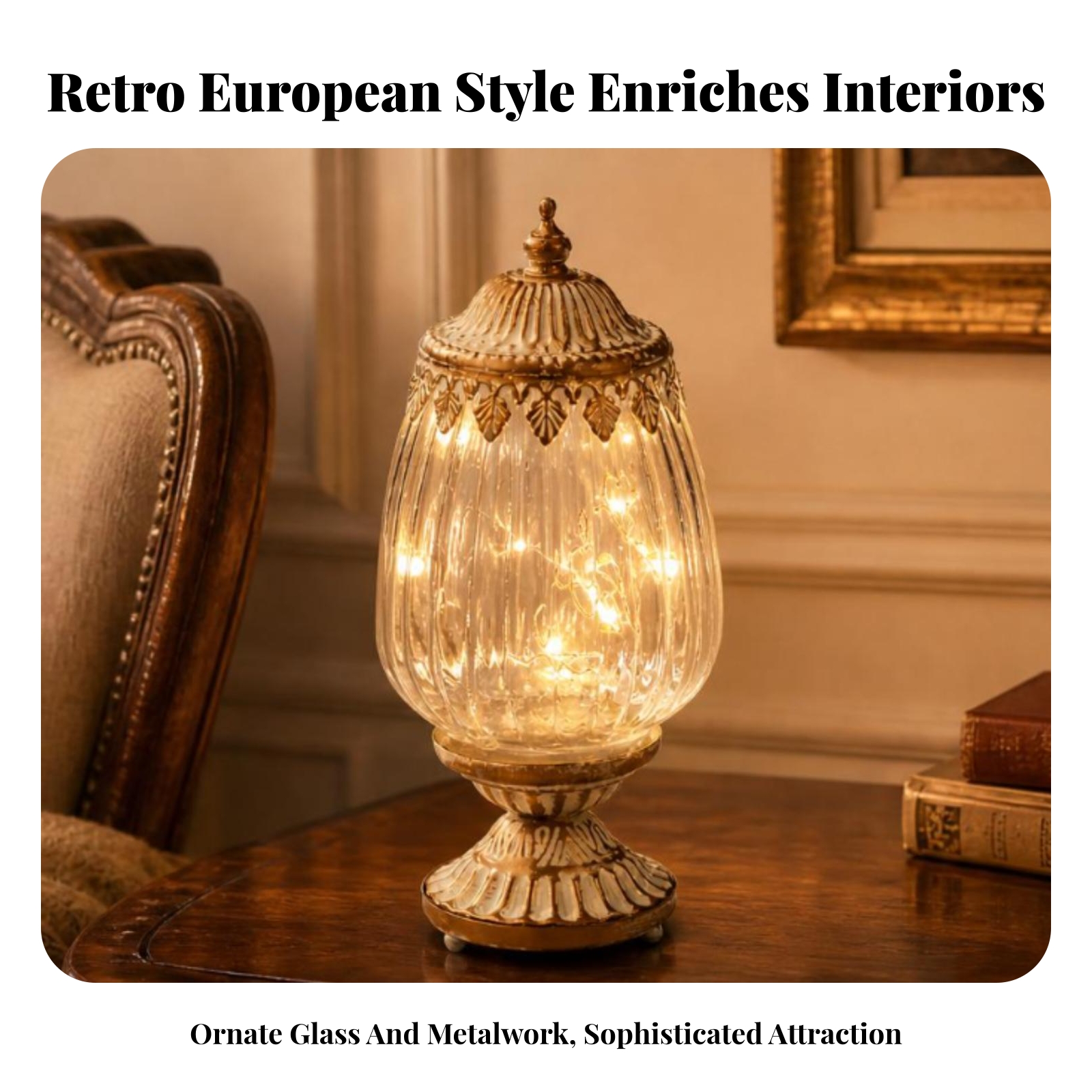 Vintage Ribbed Glass Lantern O - Vintage Photography Lighting 评论和价格