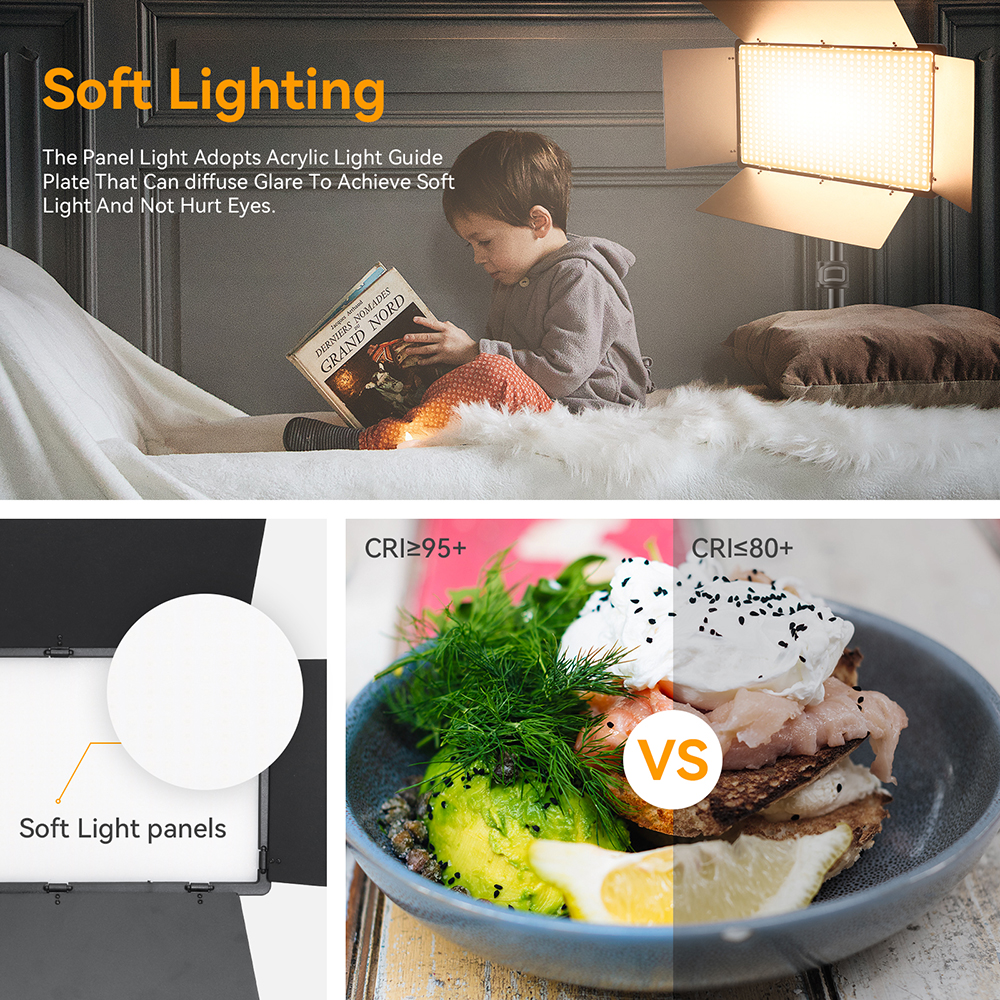 U800 600 LED Video Panel Light - Photography Lighting Uk 评论和价格