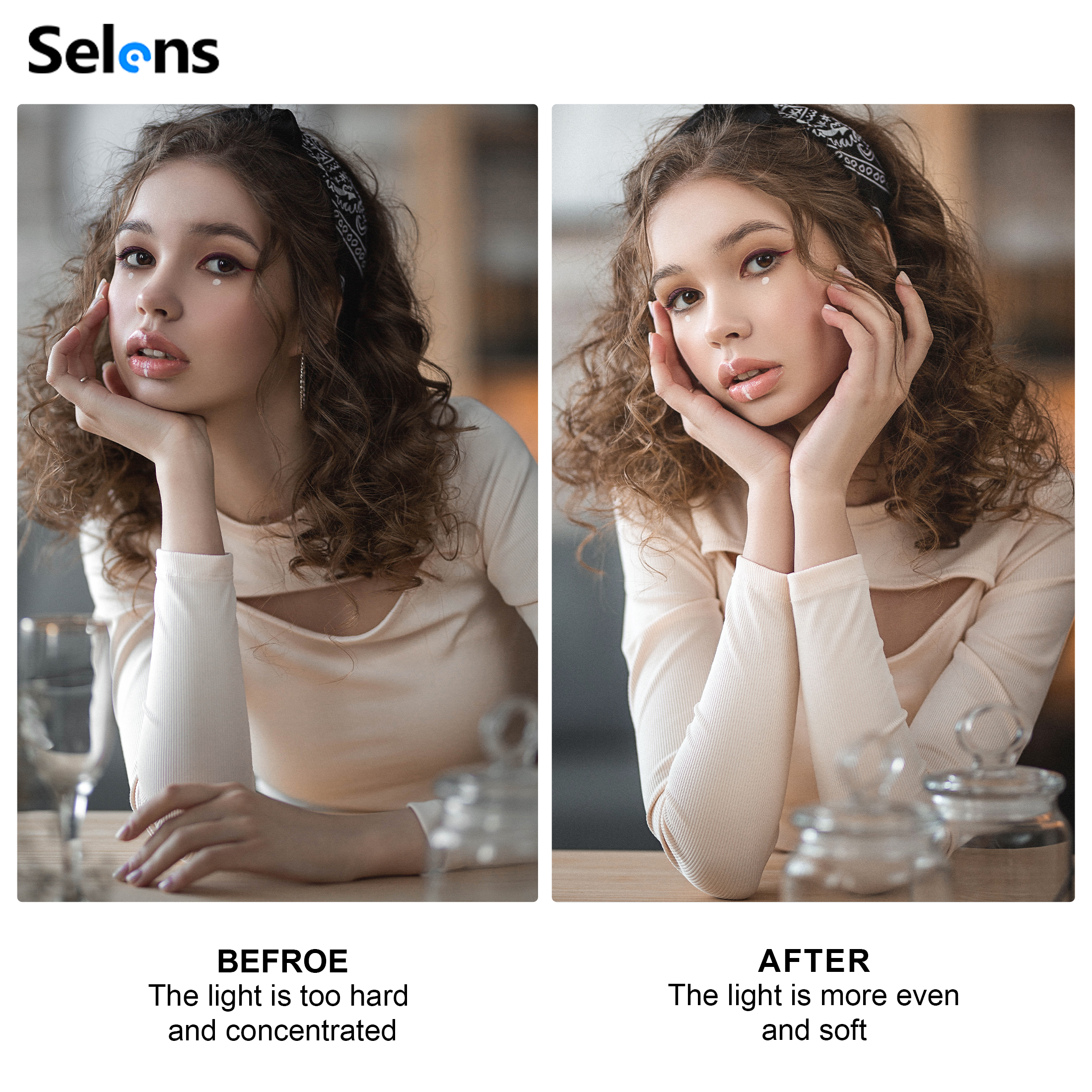 Selens White Diffuser Foldable - Portrait Photography With Lighting 评论和价格