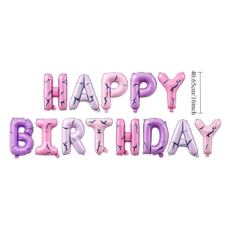 16inch purple pink Happy Birth - Photography Lightning 评论和价格