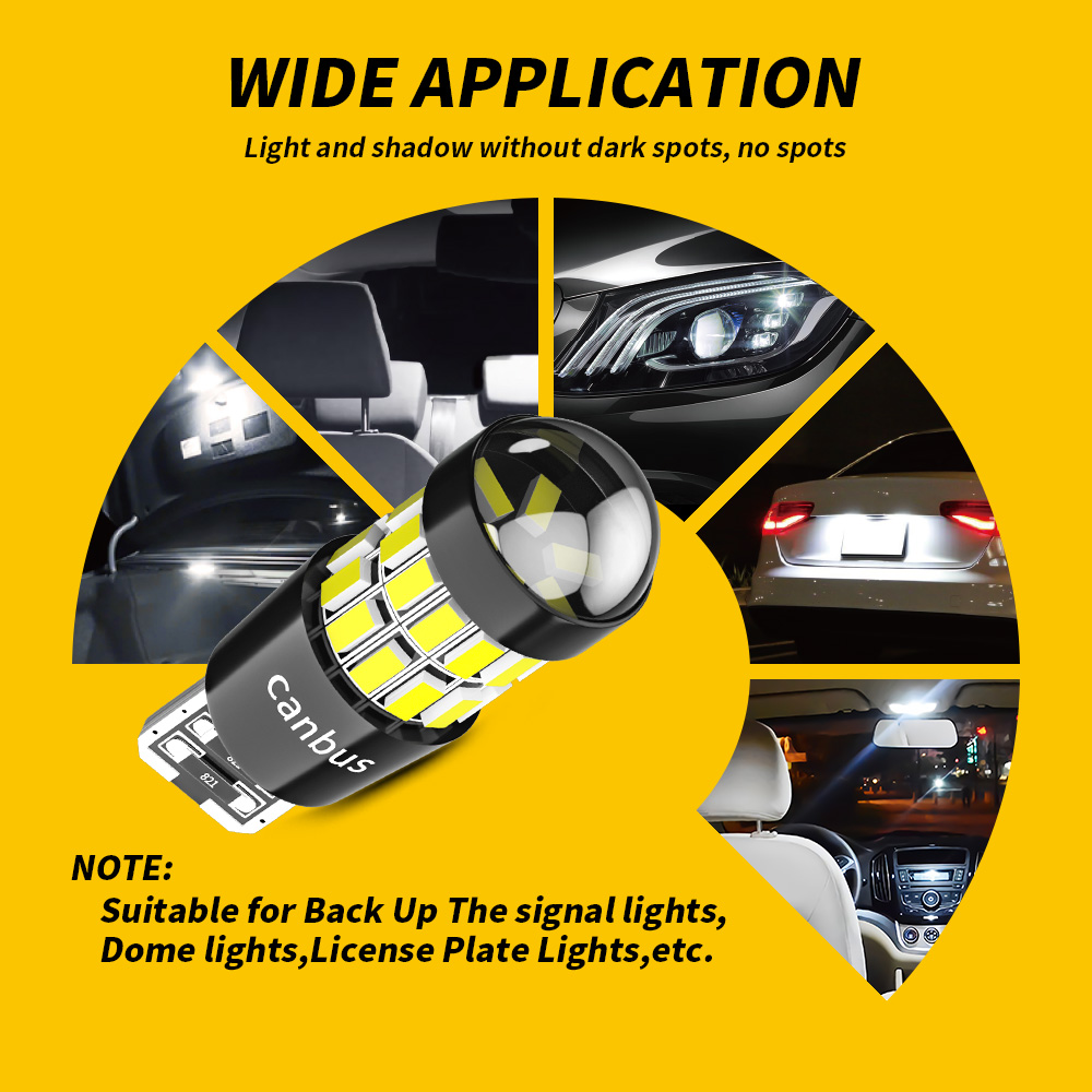 DXZ 2PCS W5W T10 LED Bulbs Len - Interior Photography Lighting 评论和价格