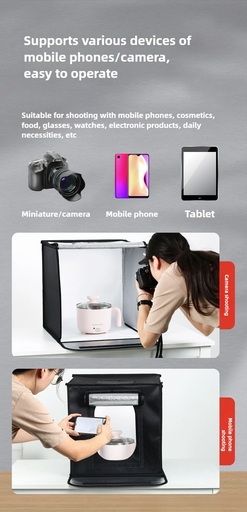 40cm Photography LED Studio Li - Photography Lighting Case 评论和价格