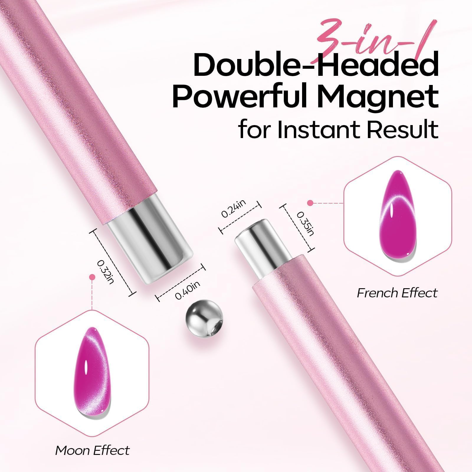 4pcs Cat Eye Nail Magnet Tool  - Photography Lighting Gel 评论和价格