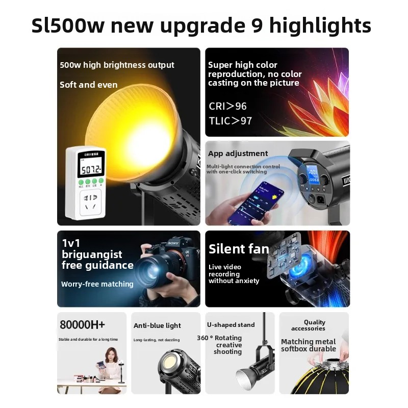 500W live stream filling light - Photography Lighting For Clothing 评论和价格