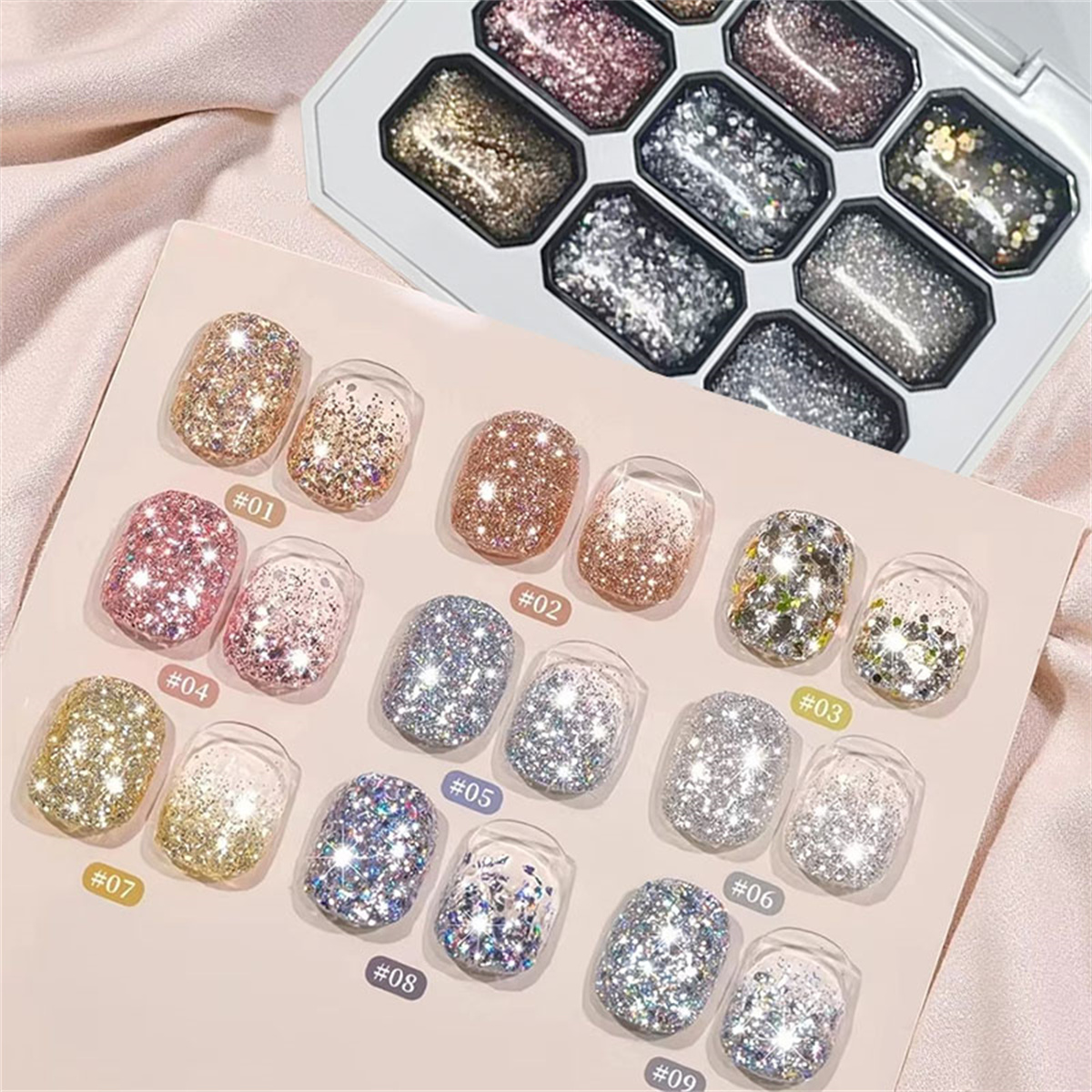 1pc 9 Colors Starburst Glitter - Photography Lighting Gel 评论和价格
