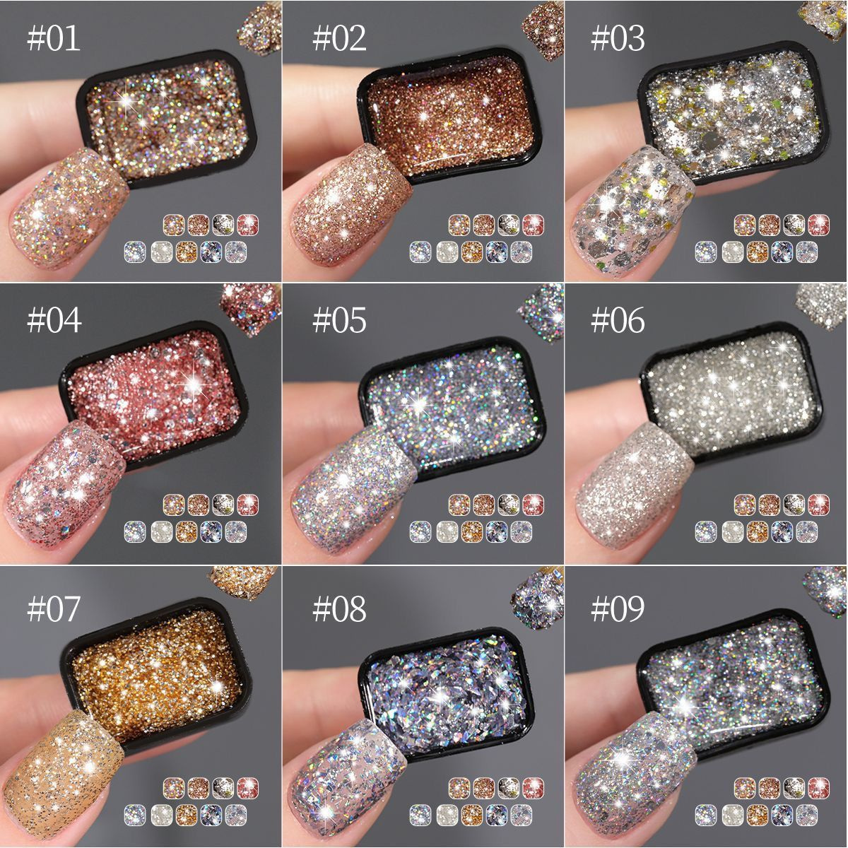 1pc 9 Colors Starburst Glitter - Photography Lighting Gel 评论和价格