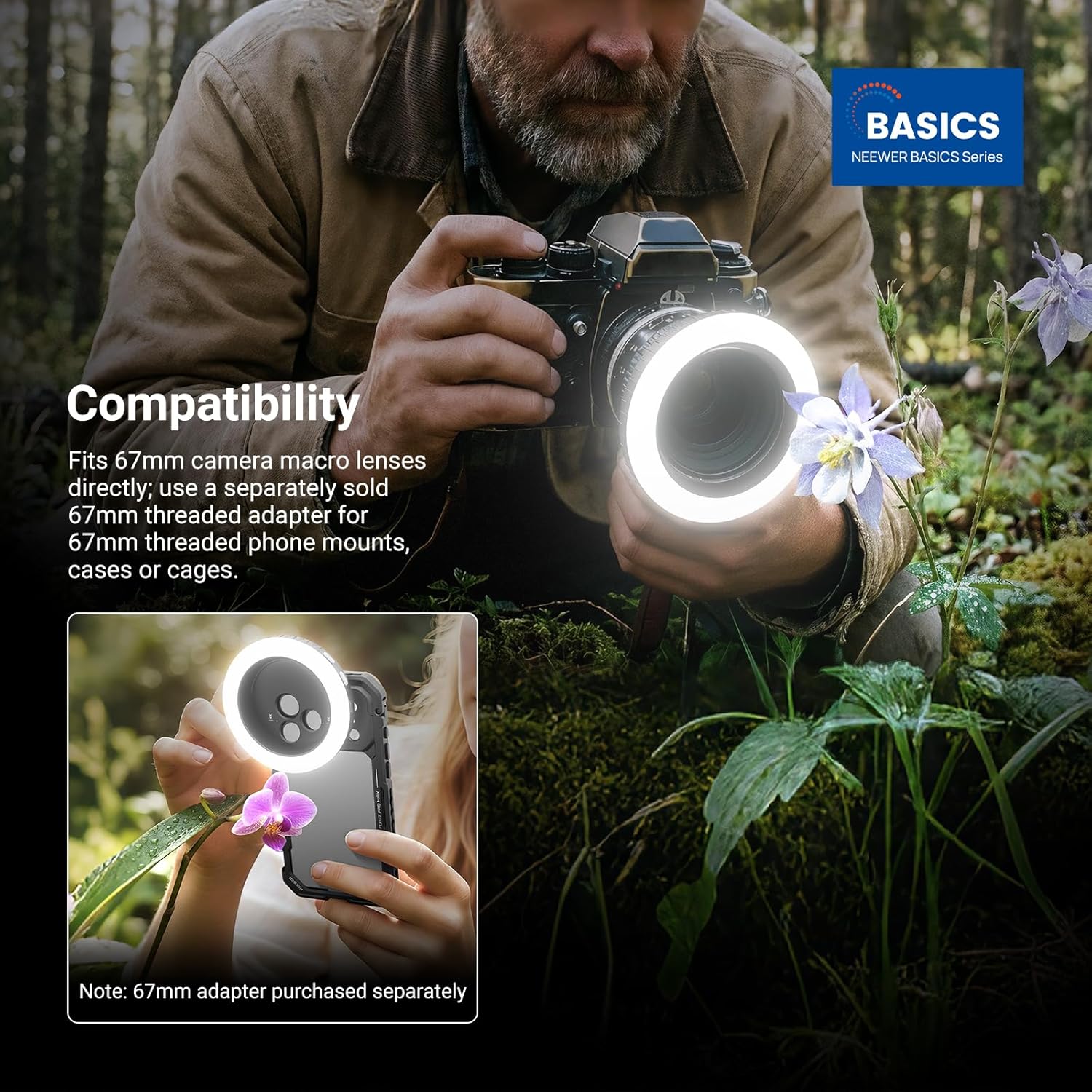NEEWER Basics 67mm Threaded Ri - Photography Lighting Case 评论和价格