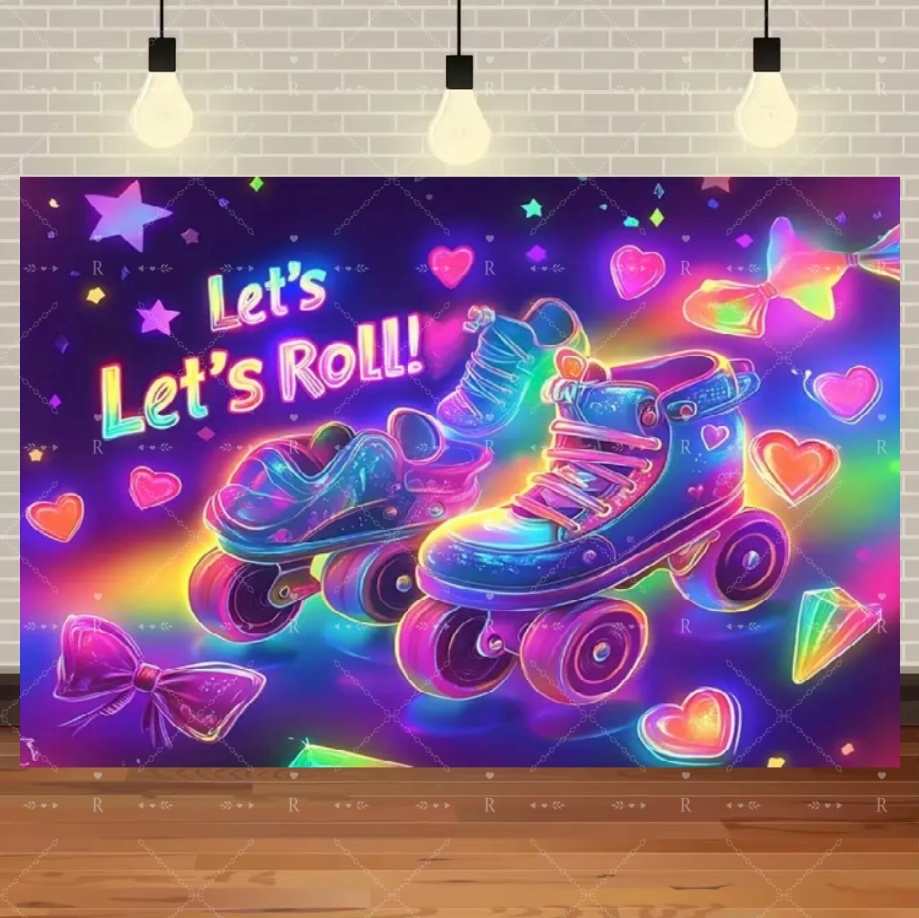 Roller Skating Shoes Theme Bir - Photography Lighting And Backdrop 评论和价格