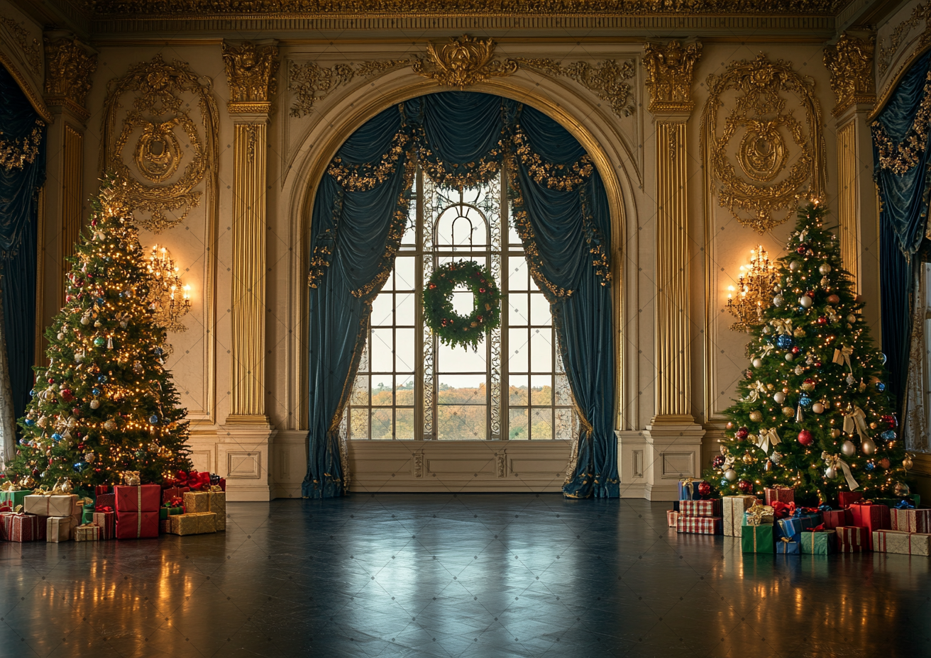 Royal Golden Hall Arch Window  - Portrait Photography With Lighting 评论和价格