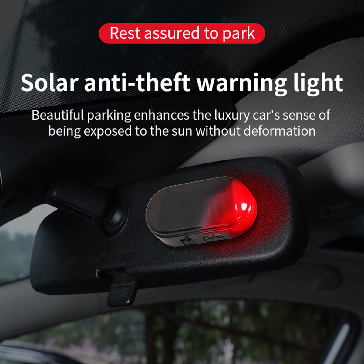 Car Mini LED Solar Warning Lig - Interior Photography Lighting 评论和价格