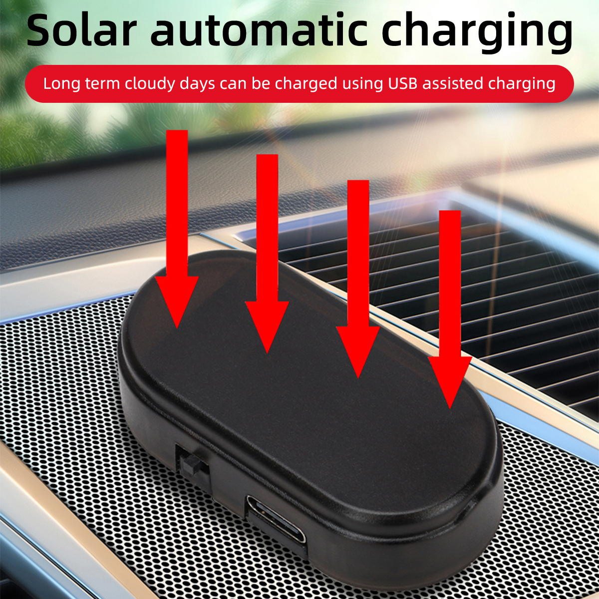Car Mini LED Solar Warning Lig - Interior Photography Lighting 评论和价格