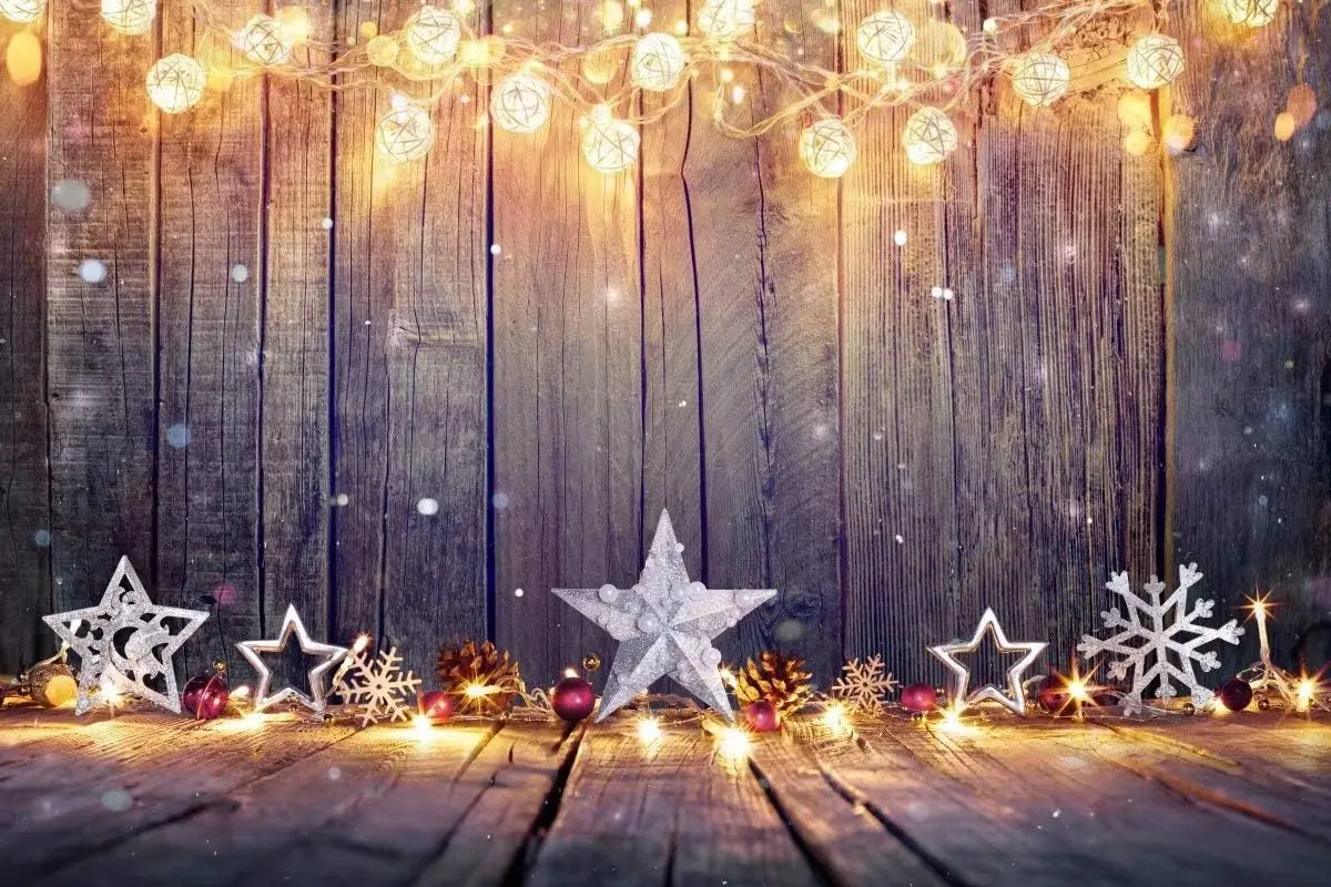 Christmas Backdrop Vintage Woo - Vintage Photography Lighting 评论和价格