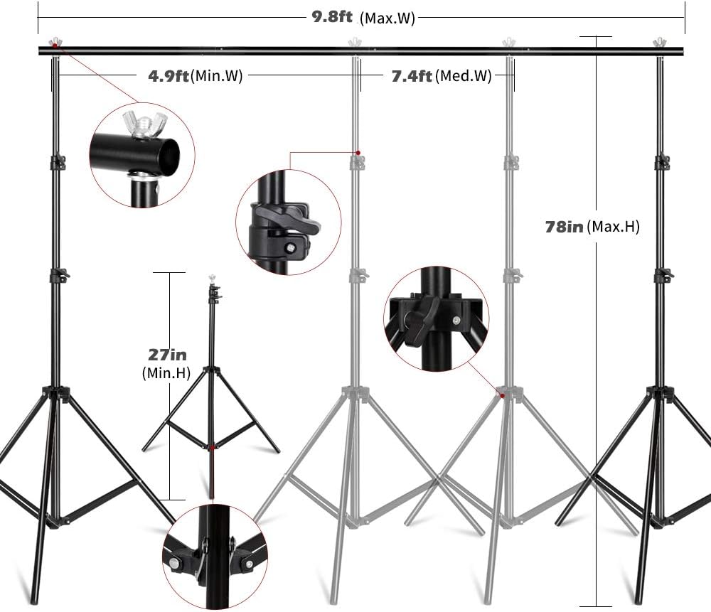 Photography Lighting Kit, Ligh - Photography Lighting And Backdrop Kits 评论和价格