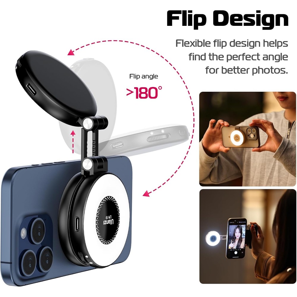 Magnetic LED Selfie Light, Pho - Photography Lighting Brands 评论和价格