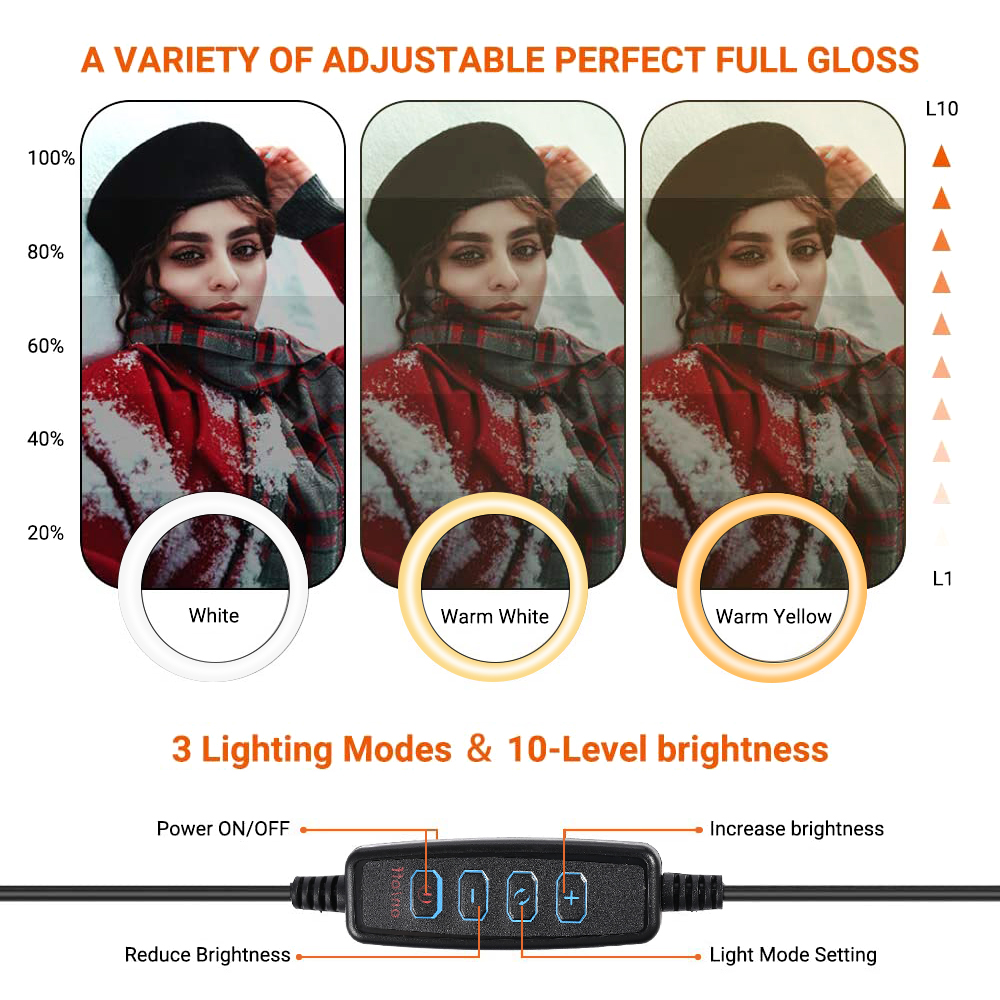 26cm 10 inch Led Ring Selfie L - Photography Lightning 评论和价格