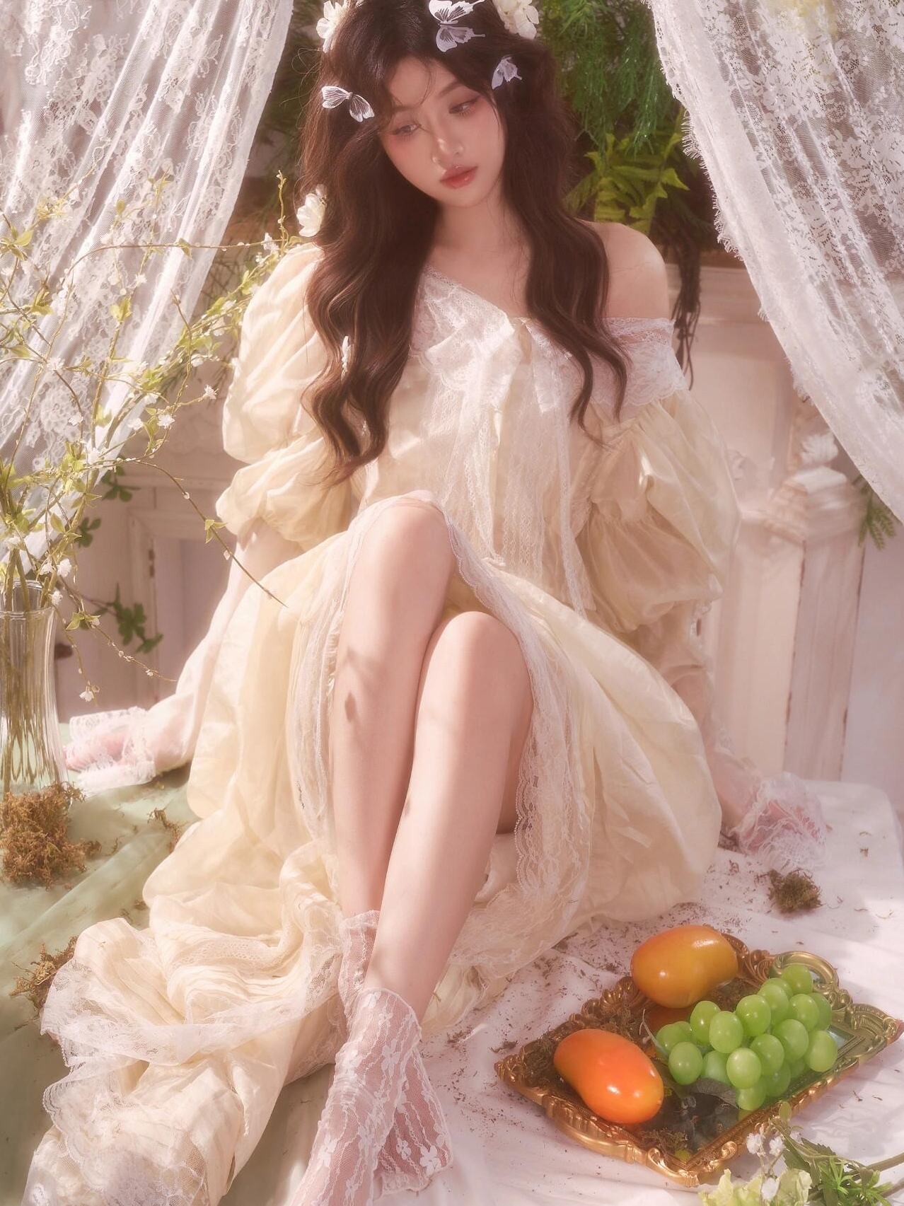 Light Wedding Dress Vintage Oi - Vintage Photography Lighting 评论和价格