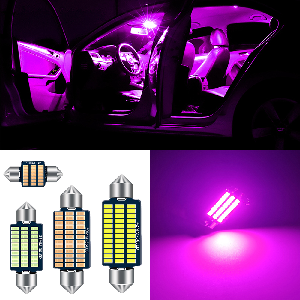 1PC Car Interior Light Purple  - Interior Photography Lighting 评论和价格
