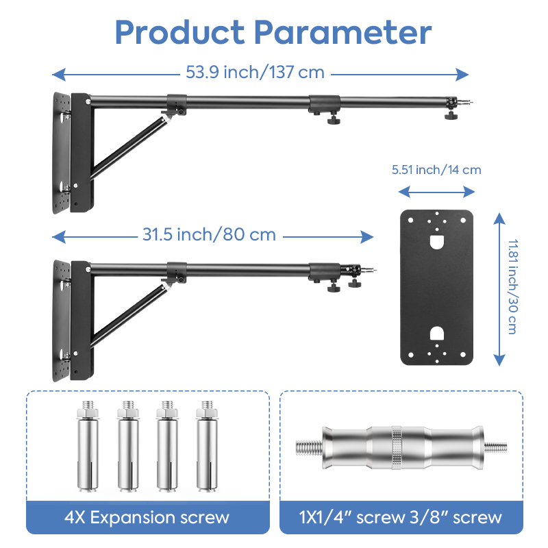 Photography Wall Mount Boom Ar - Photography Lighting Triangle 评论和价格